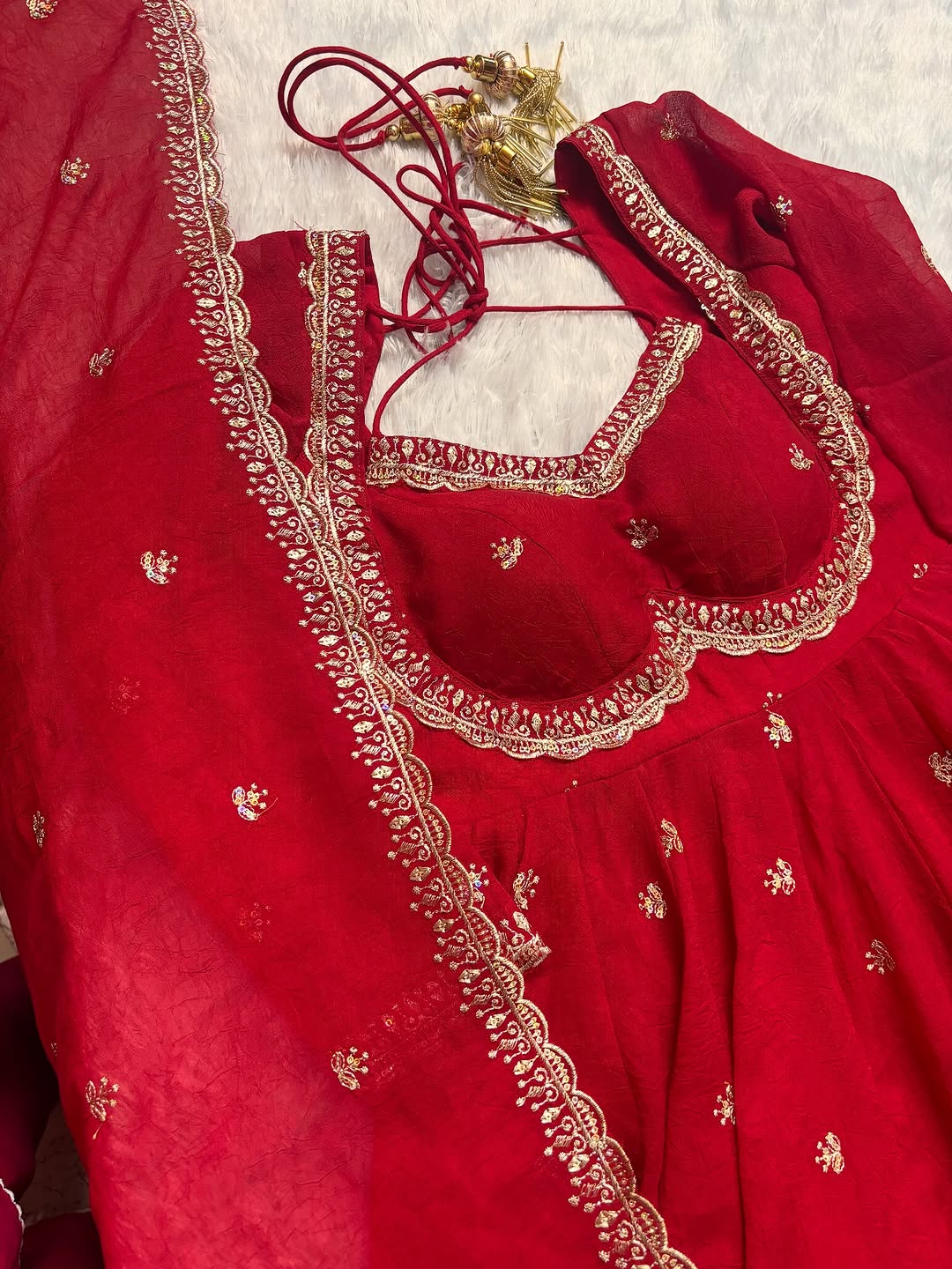 Elegance Unveiled: A Red Dress in Luxury