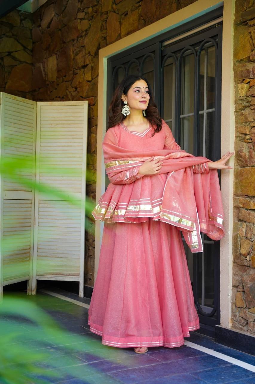 Vibrant Pink Attire for Special Celebrations
