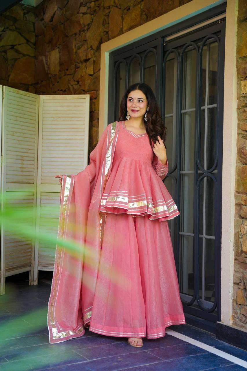 Vibrant Pink Attire for Special Celebrations