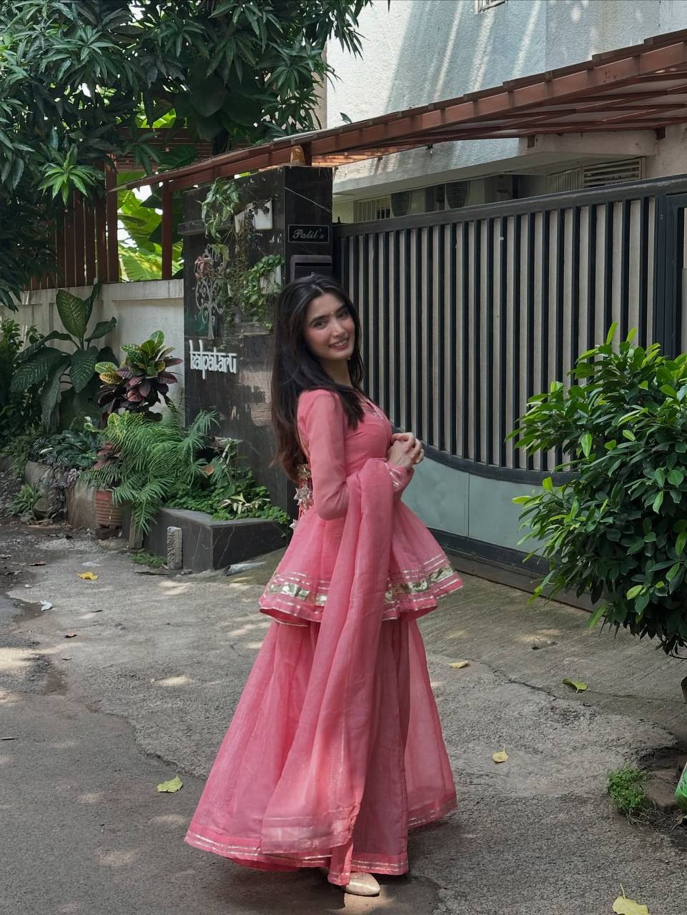 Vibrant Pink Attire for Special Celebrations