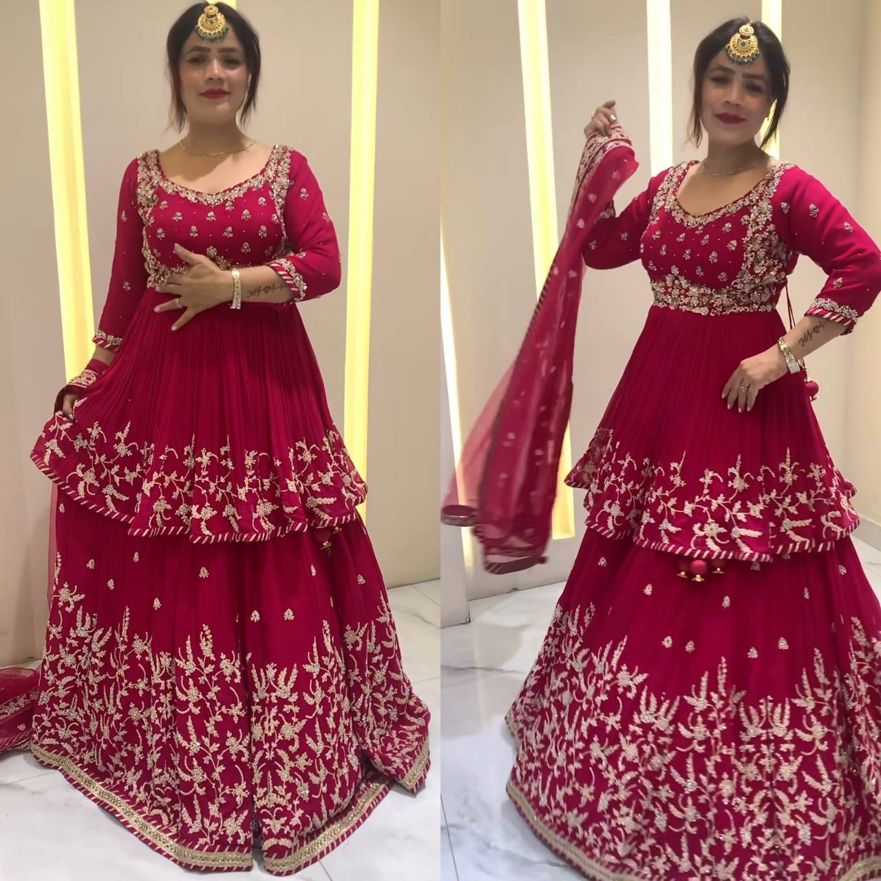 Radiant Elegance in Rich Red