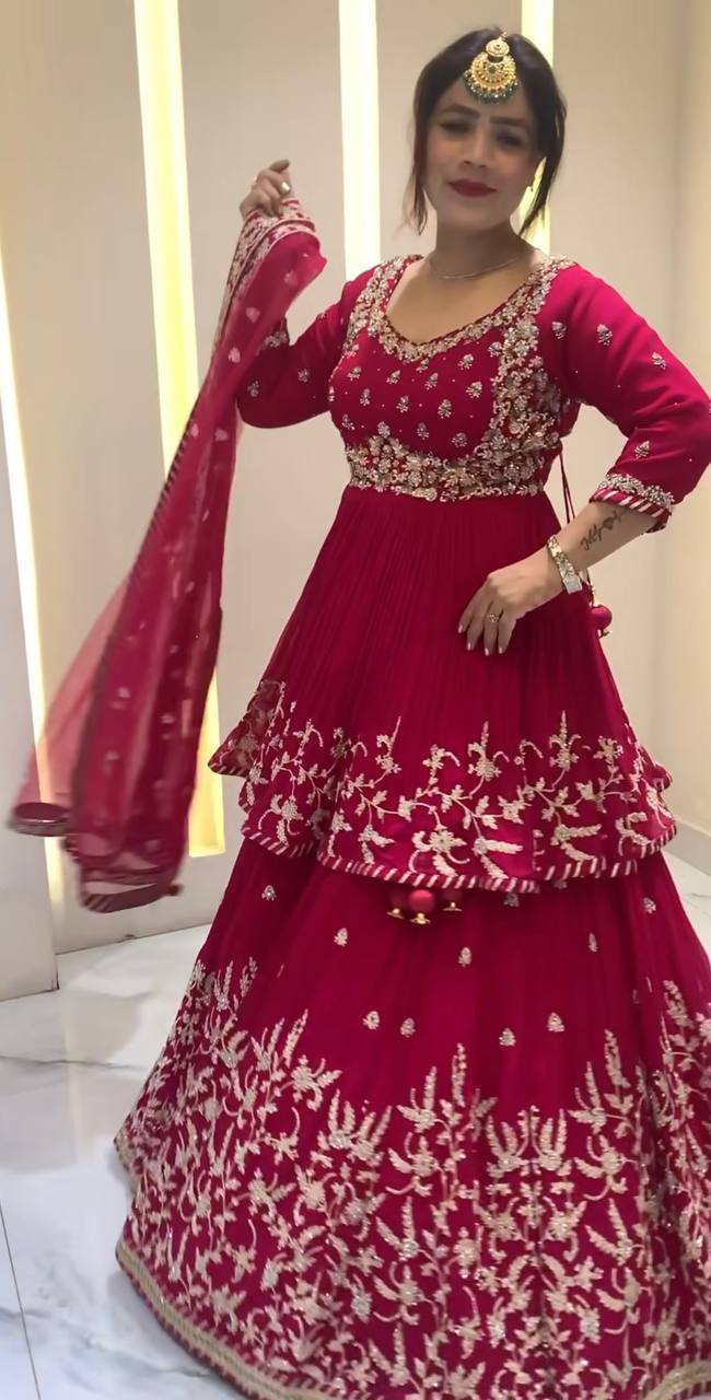 Radiant Elegance in Rich Red