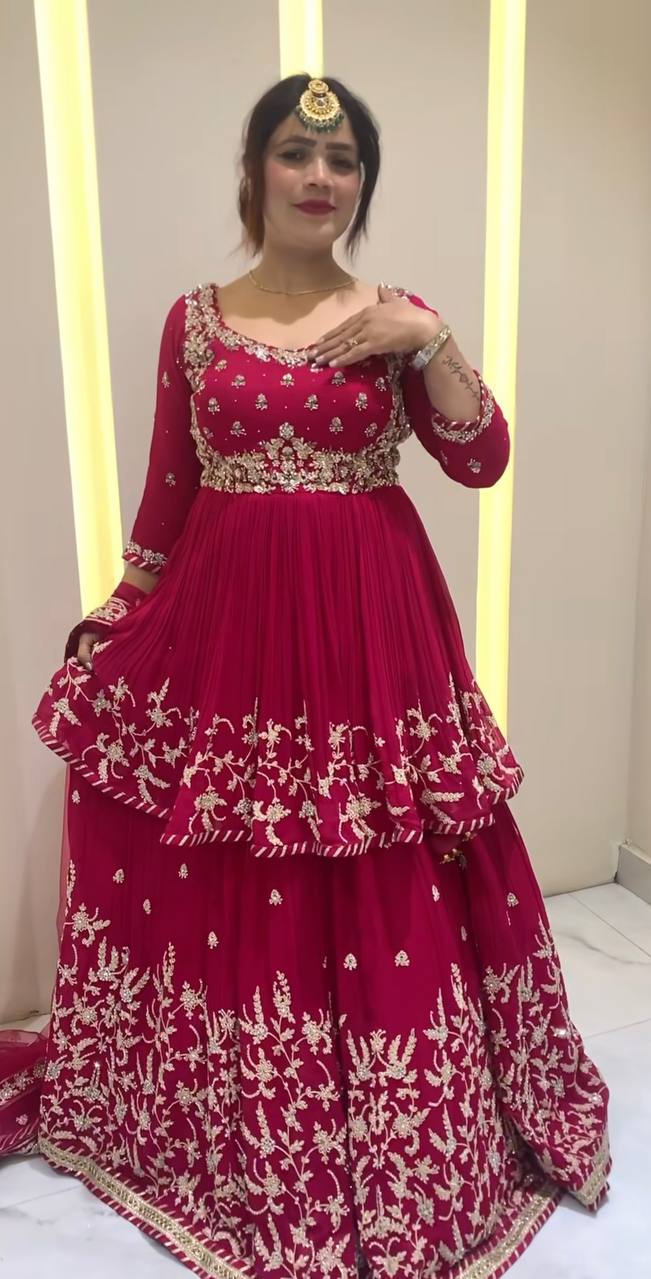 Radiant Elegance in Rich Red