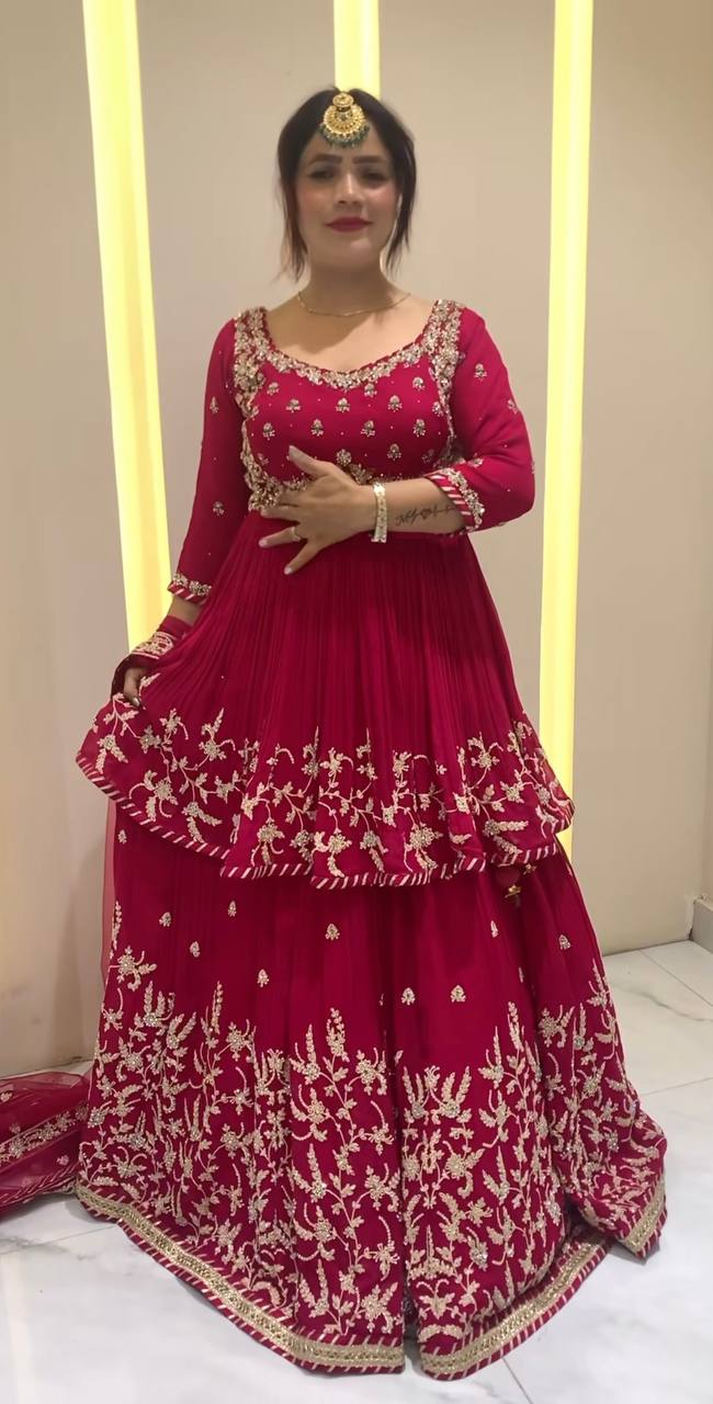 Radiant Elegance in Rich Red