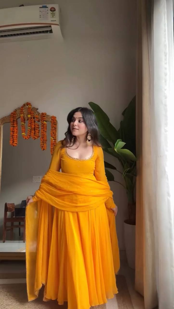 Radiant Elegance in Vibrant Yellow