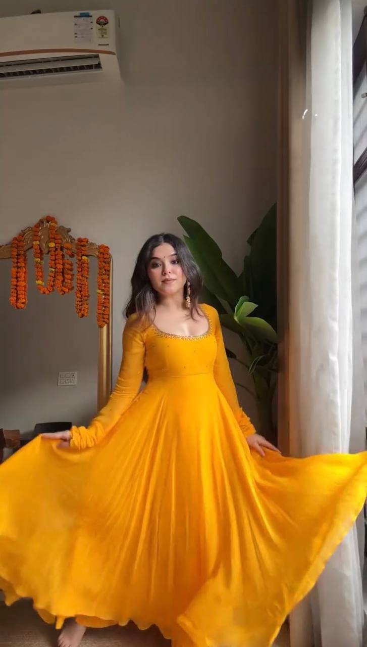 Radiant Elegance in Vibrant Yellow