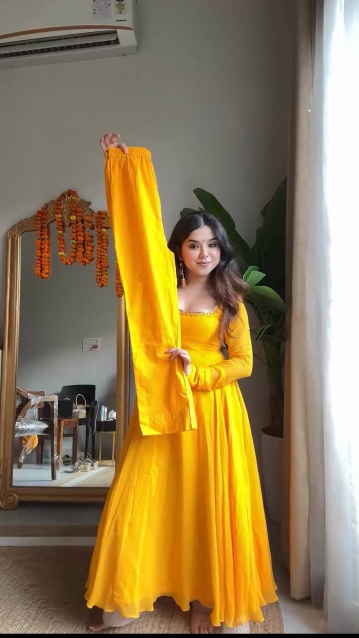 Radiant Elegance in Vibrant Yellow