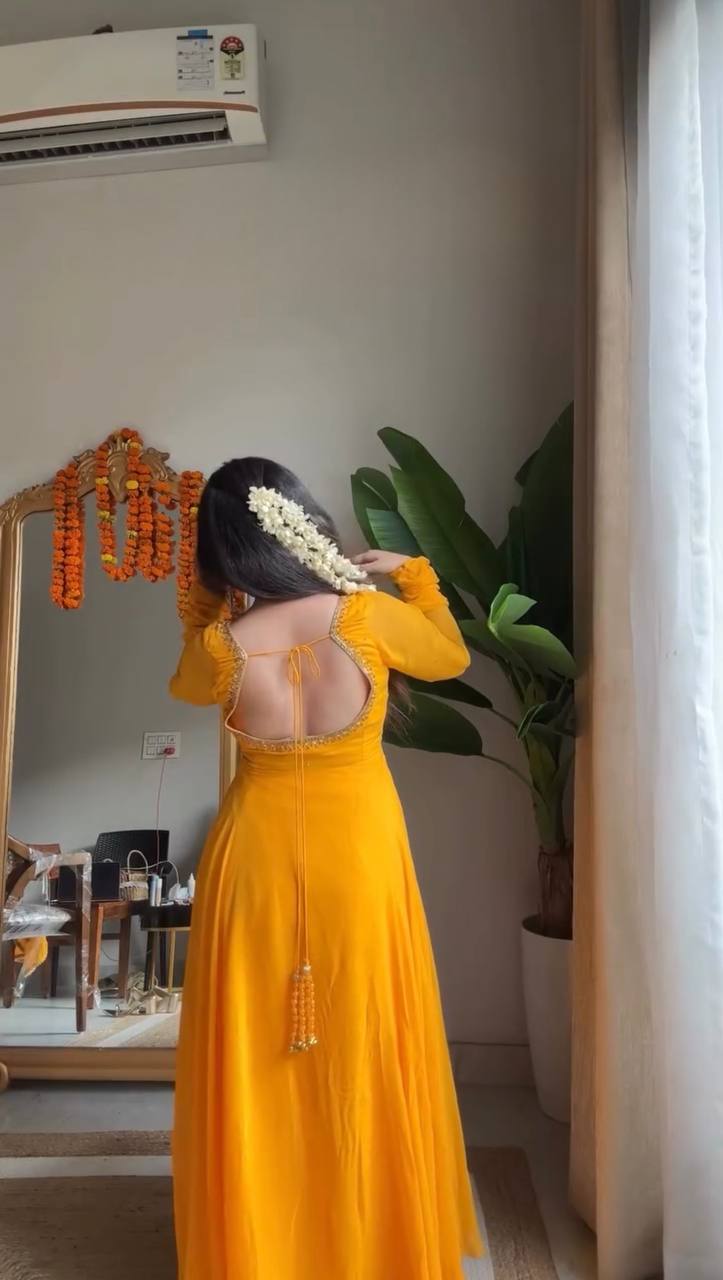 Radiant Elegance in Vibrant Yellow