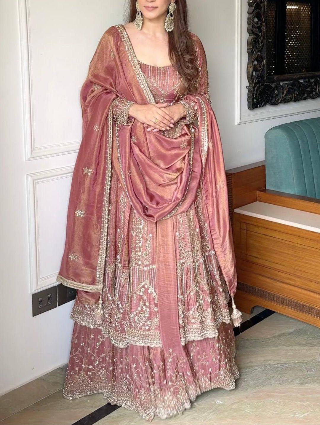 Glamorous Grace: Festive Attire Unveiled