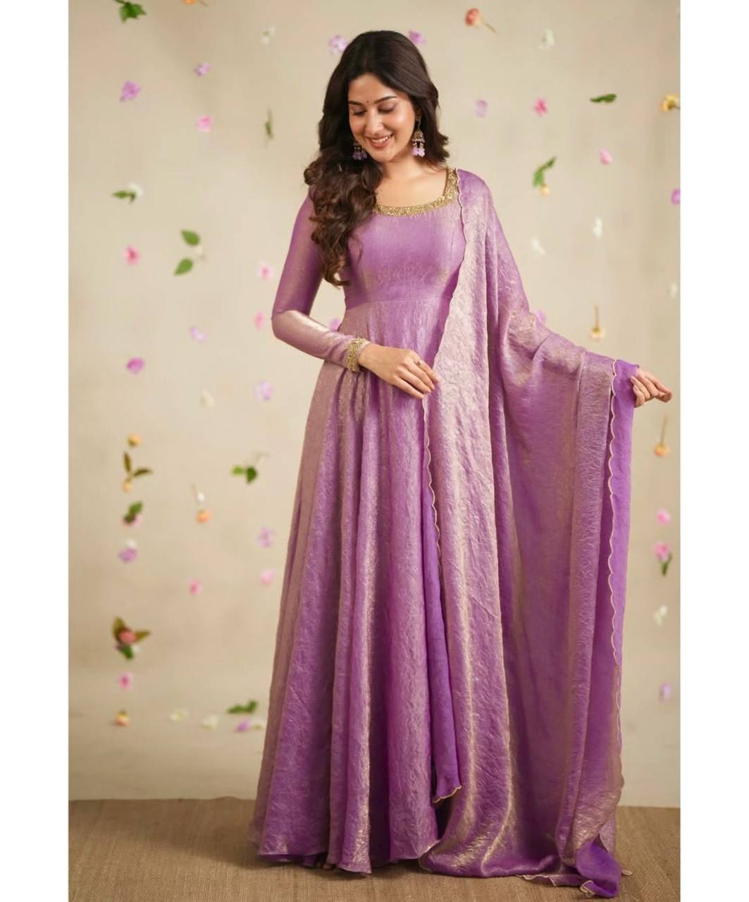 READYMADE FANCY 3 PIS ANARKALI GOWN SET