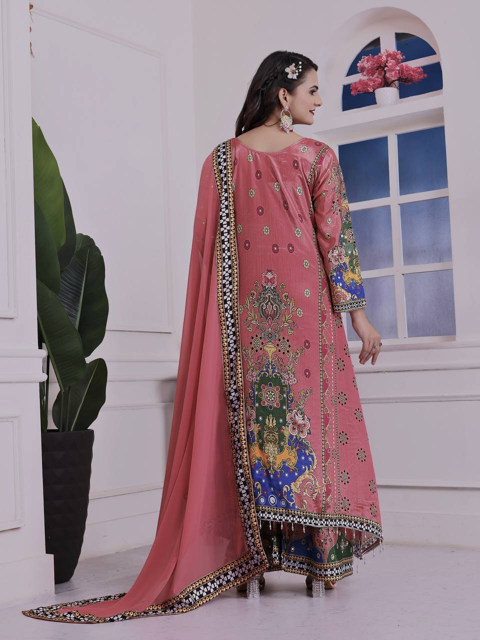 Floral Royal Bloom Printed Suit