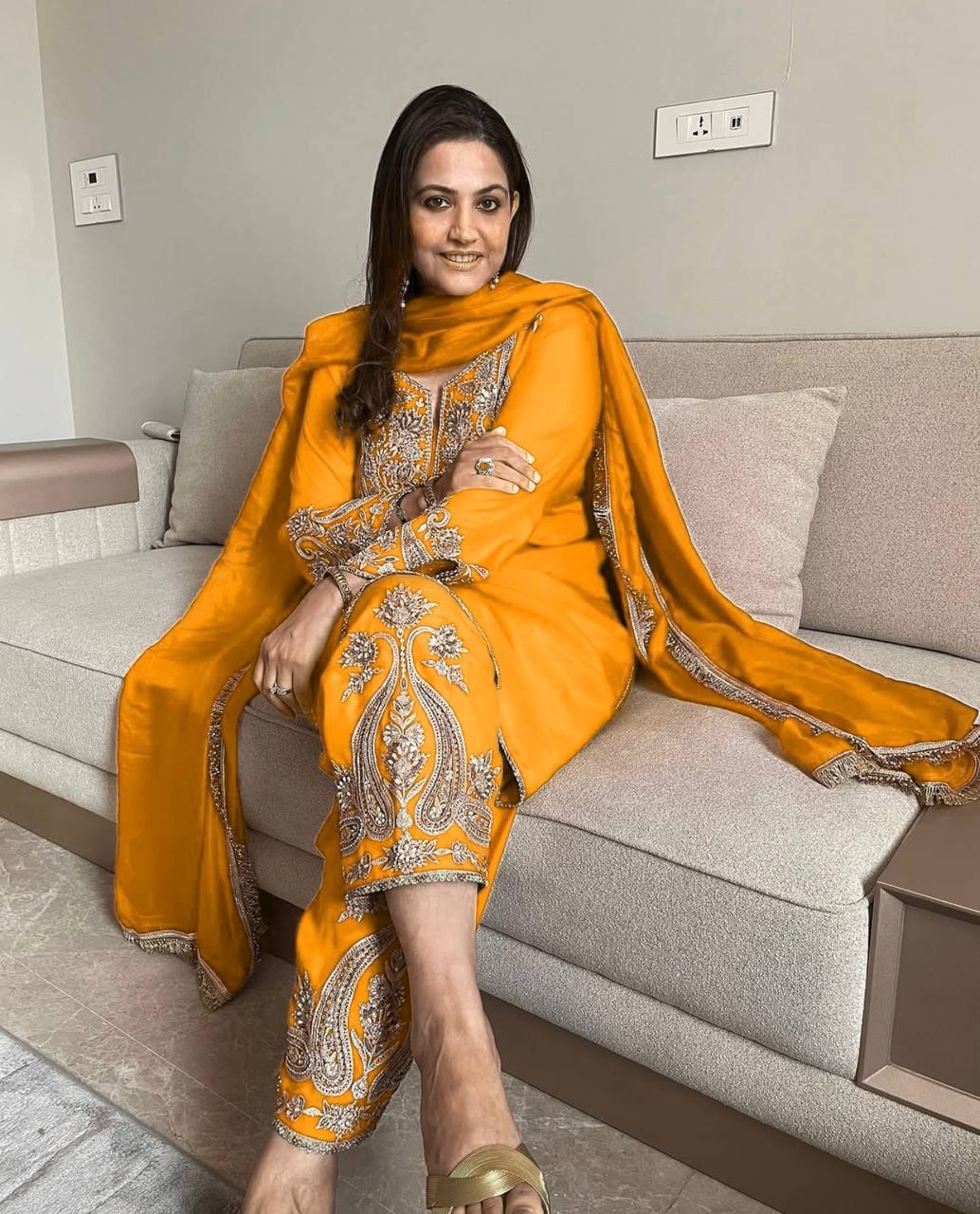 Presenting New Designer Collection In Pure Chinnon Silk