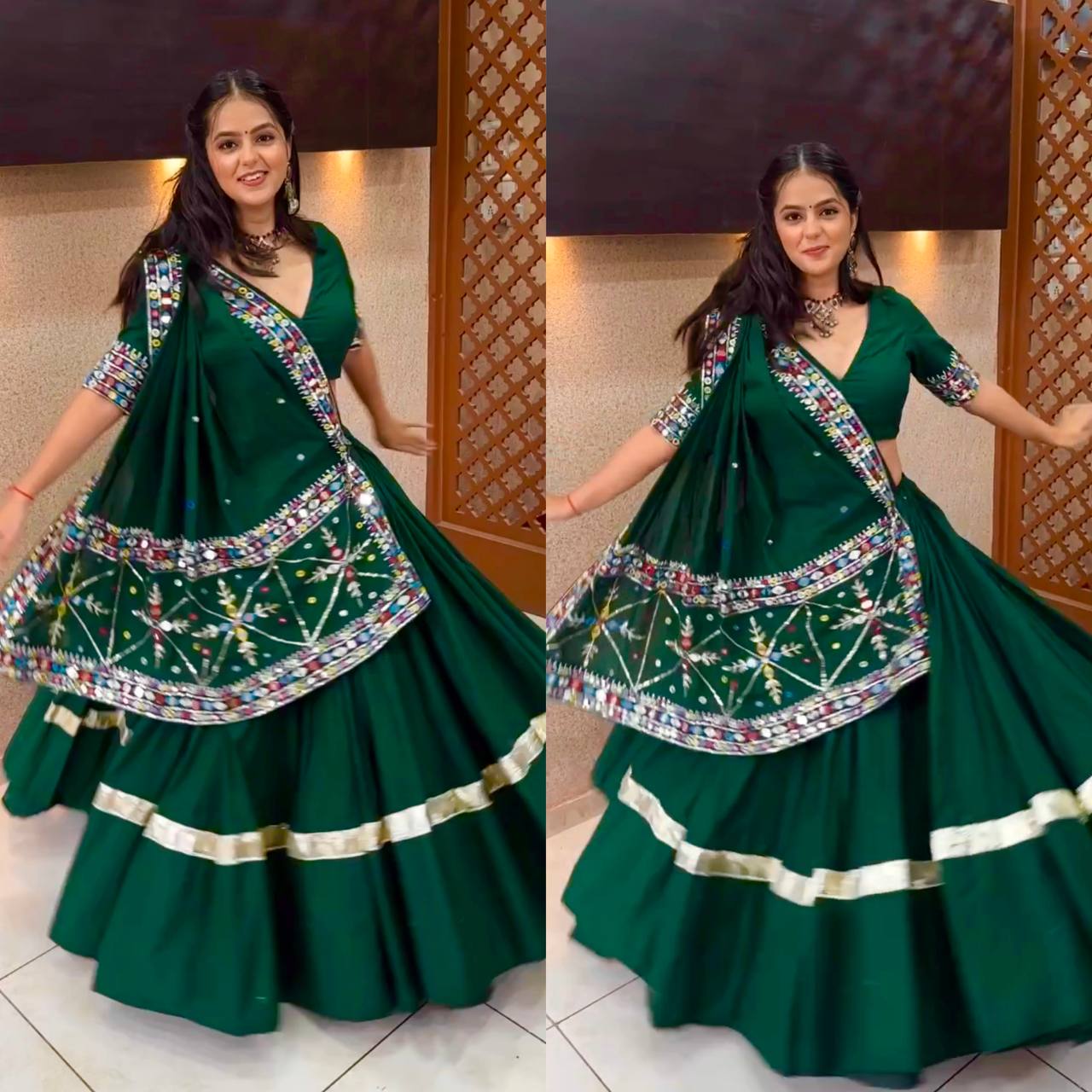 💕*Presenting New  Đěsigner Navratri Special Lehenga -Choli Ready Made In New Fancy Style*👌💕