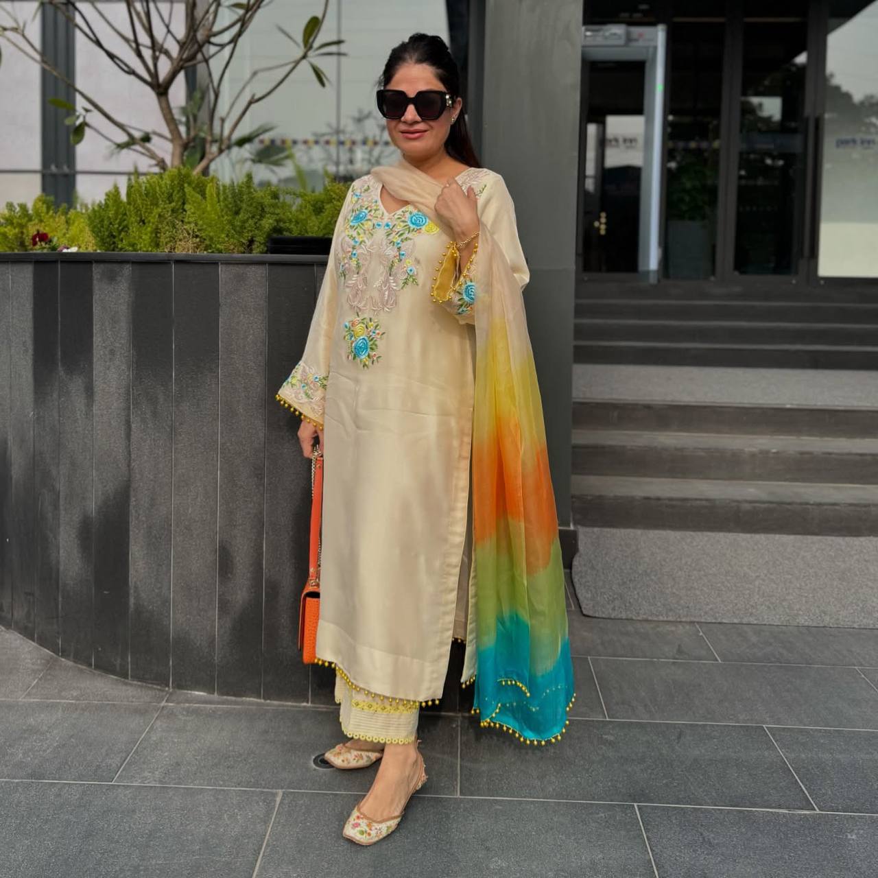 Radiant Elegance A Timelesss Top-Bottom And Dupatta Set