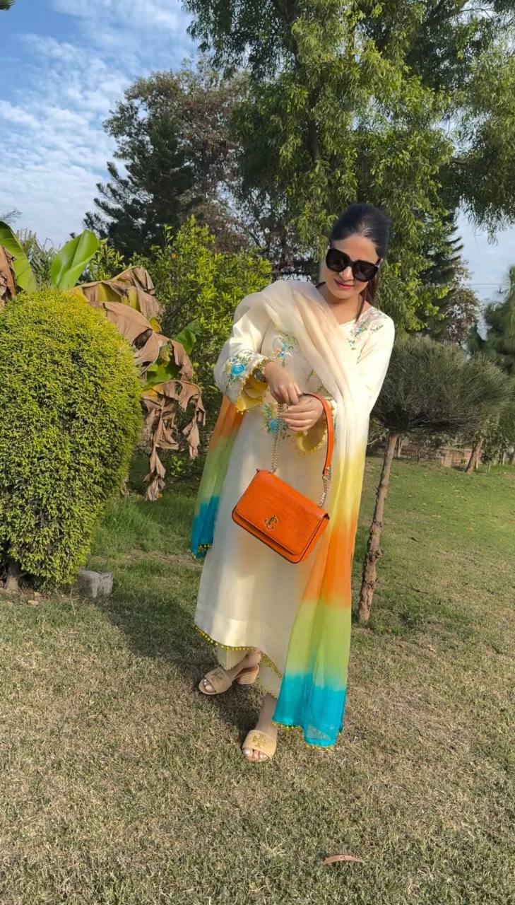 Radiant Elegance A Timelesss Top-Bottom And Dupatta Set