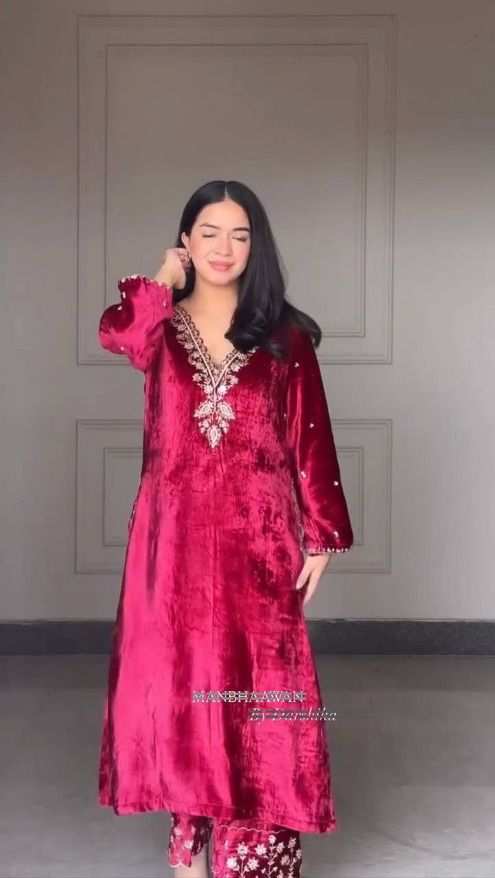 Timeless Elegance in Rich Velvet Fabric