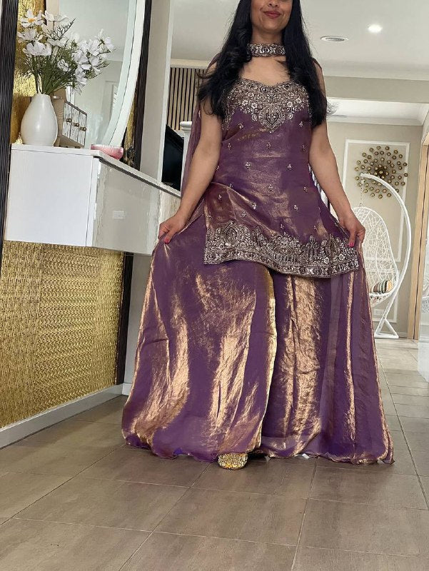 Majestic Purple Outfit for Cultural Celebrations