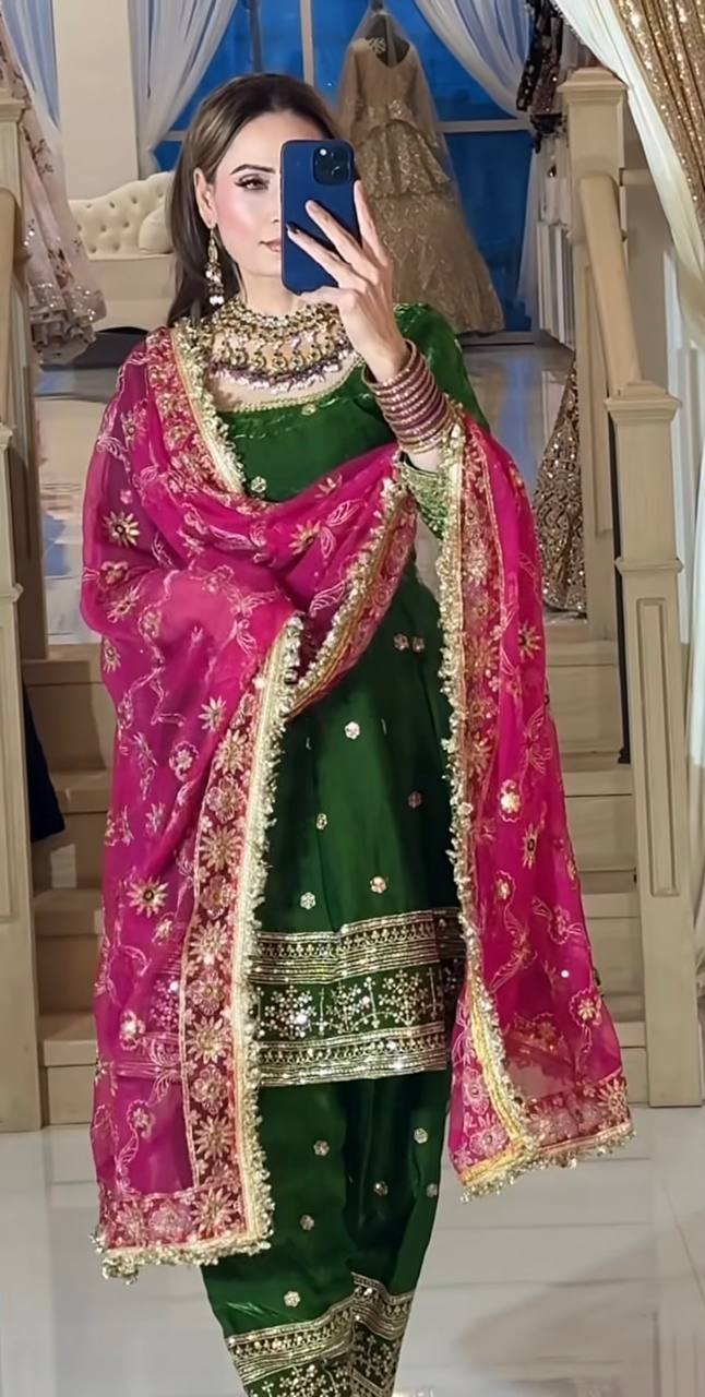 Glamorous Fusion: Celebrate in Stunning Attire