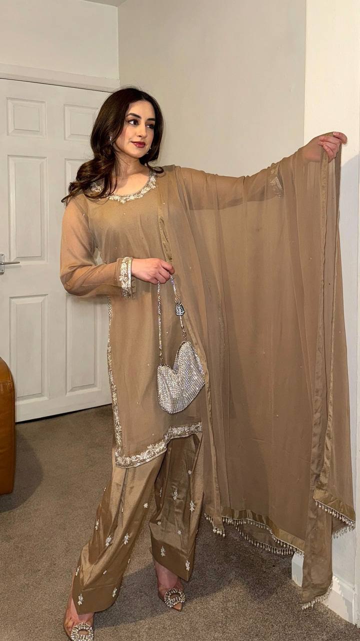 Ethnic Elegance A Celebration of Attire Top-Bottom And Dupatta Set
