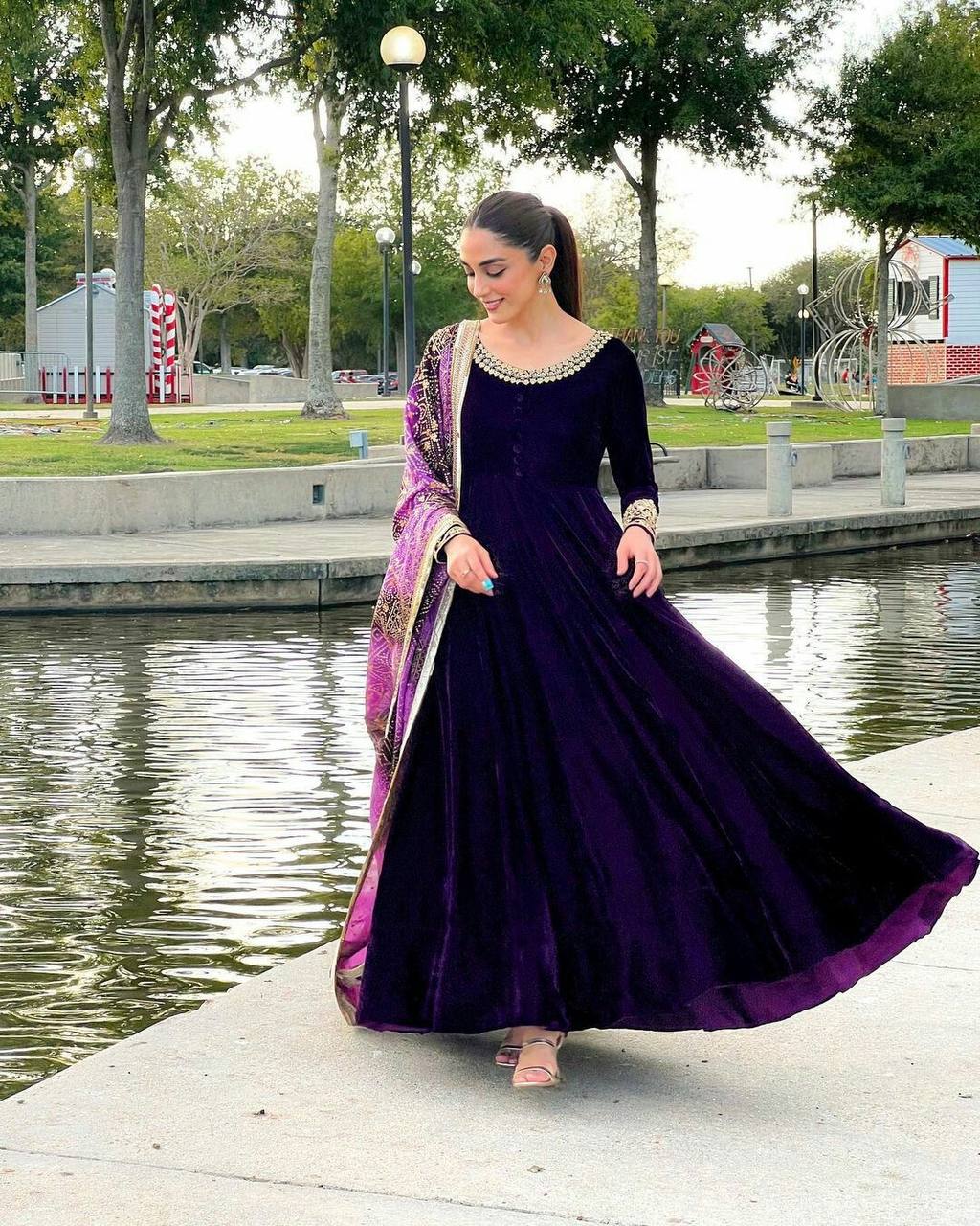 Majestic Purple Dress for Every Celebration