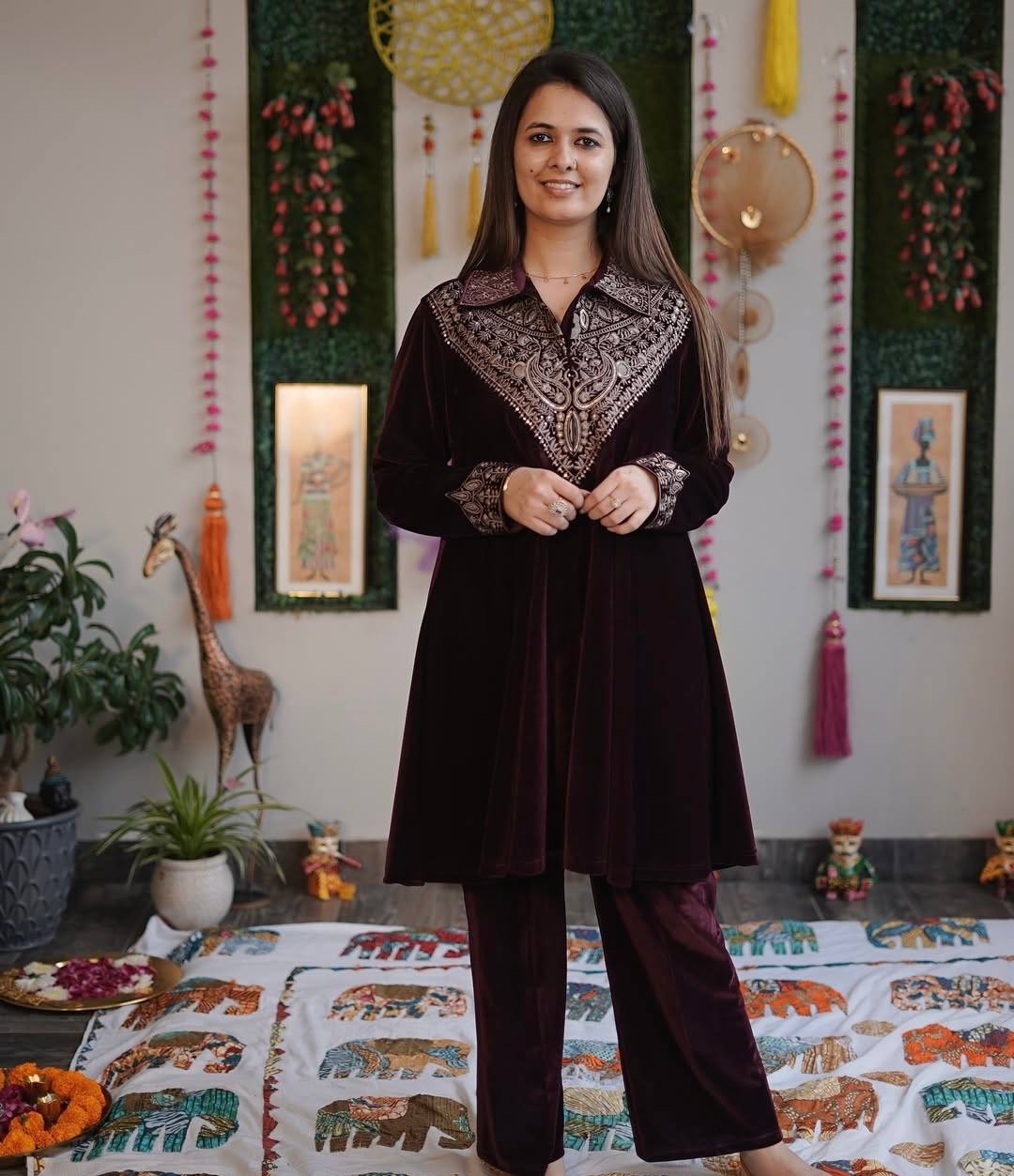 Timeless Velvet Attire for Stylish Gatherings