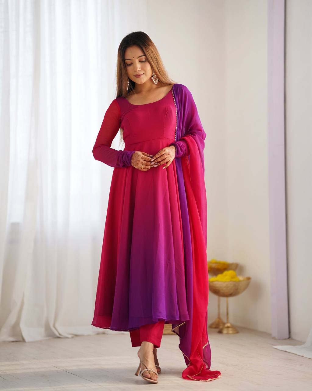 Exquisite Anarkali Collection Four Vibrant Elegance Suits