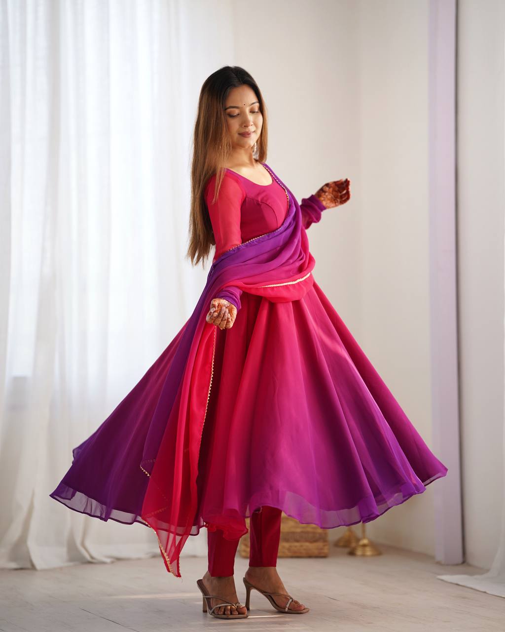 Exquisite Anarkali Collection Four Vibrant Elegance Suits
