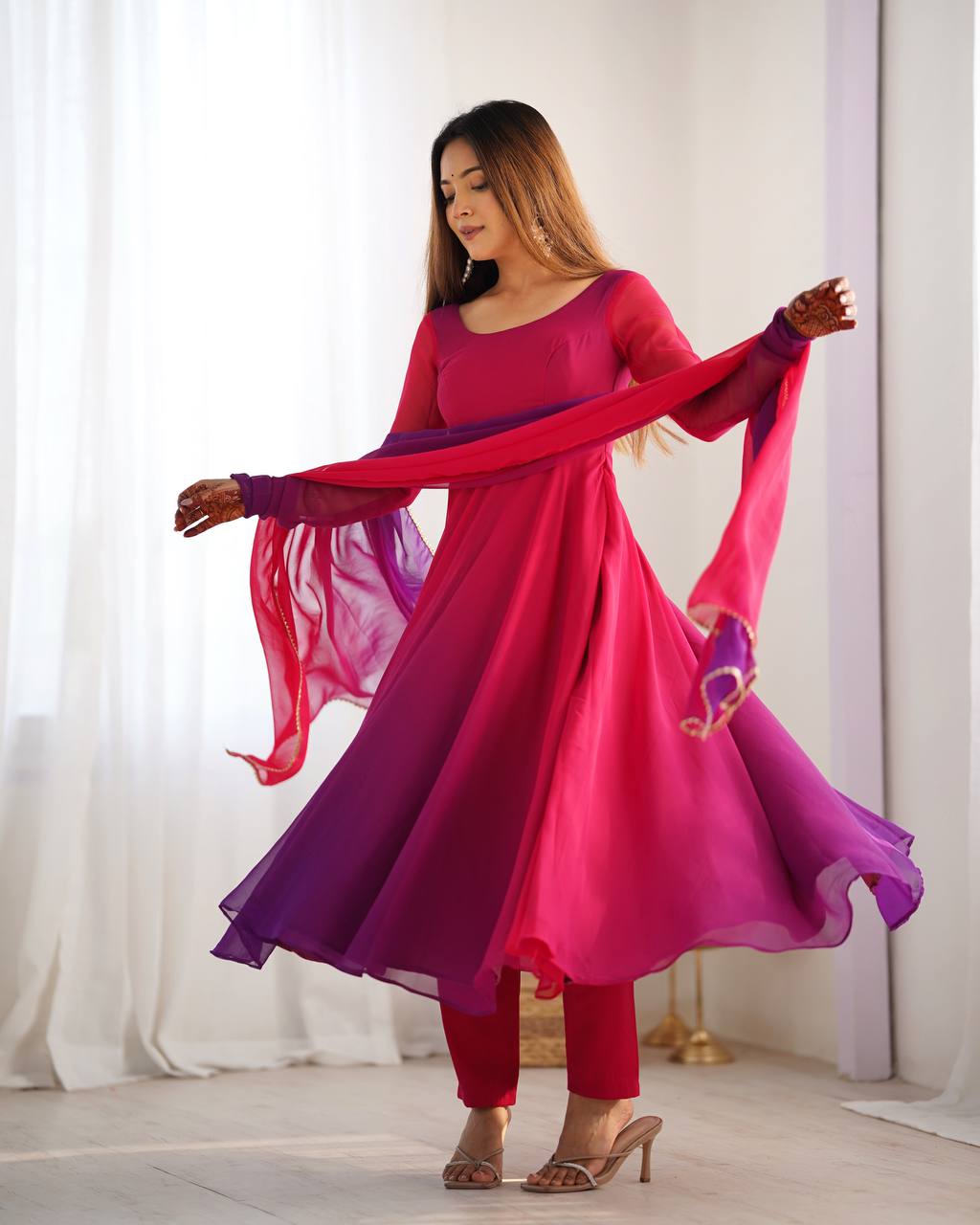 Exquisite Anarkali Collection Four Vibrant Elegance Suits
