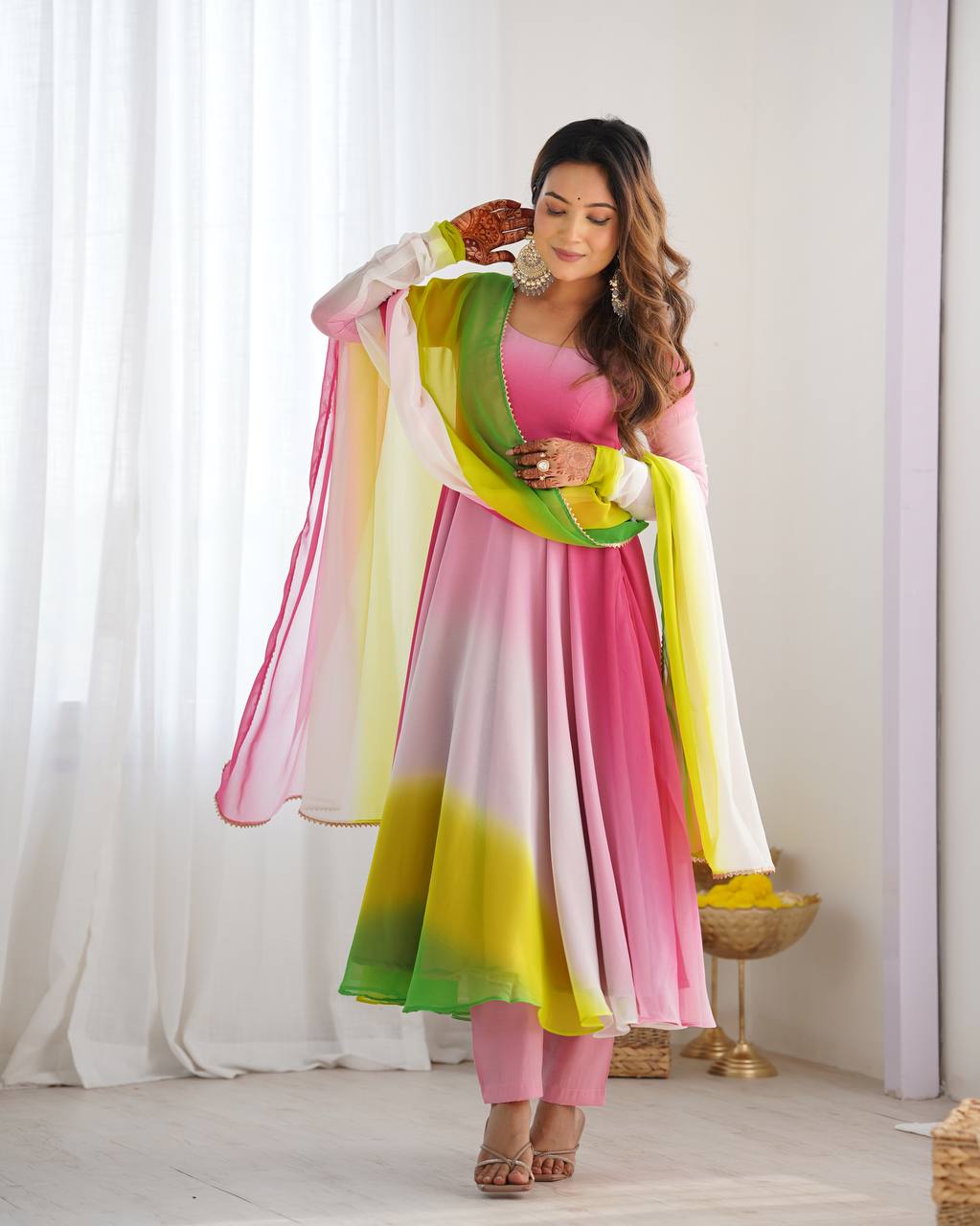Exquisite Anarkali Collection Four Vibrant Elegance Suits