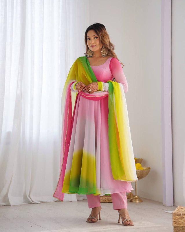 Exquisite Anarkali Collection Four Vibrant Elegance Suits
