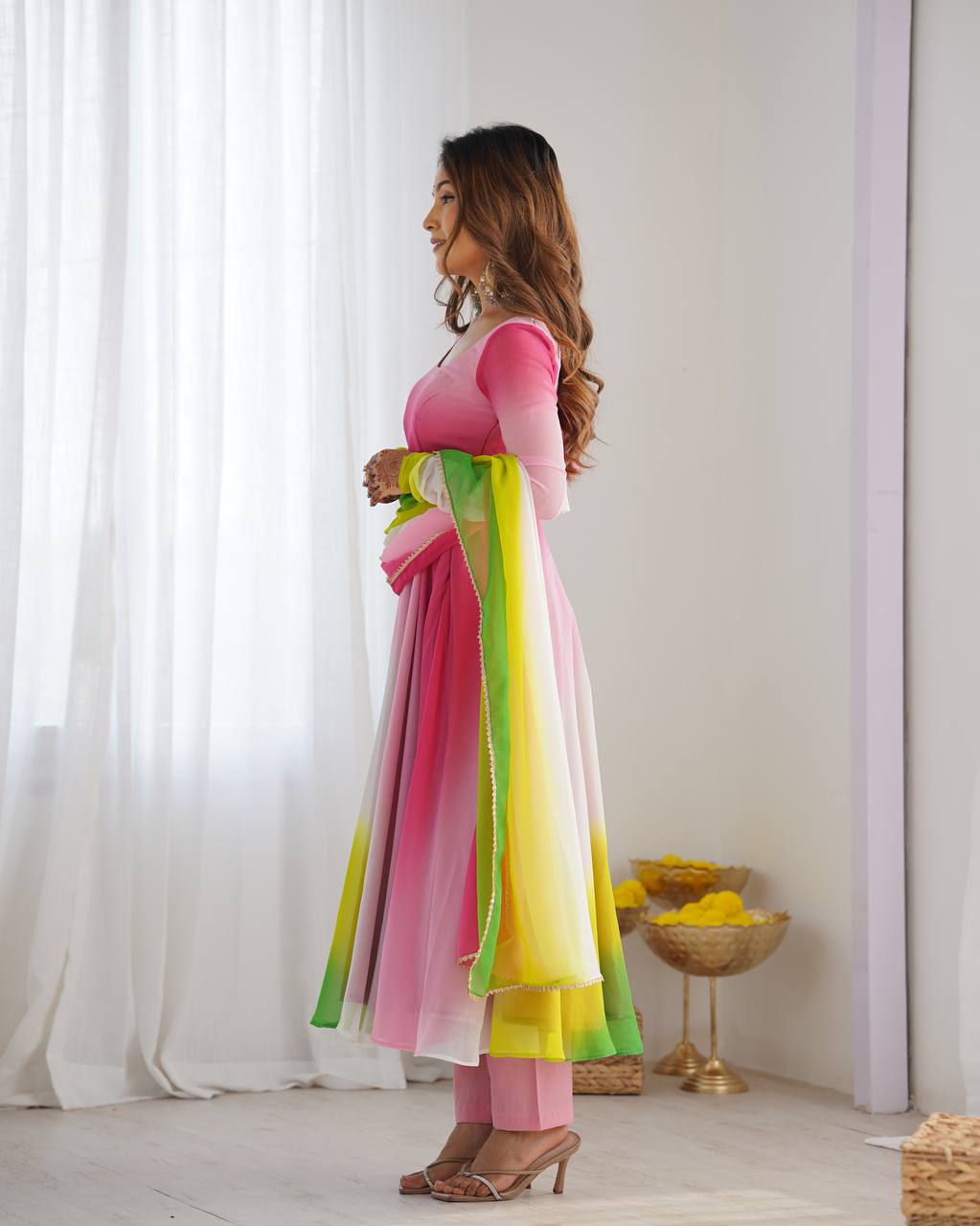 Exquisite Anarkali Collection Four Vibrant Elegance Suits