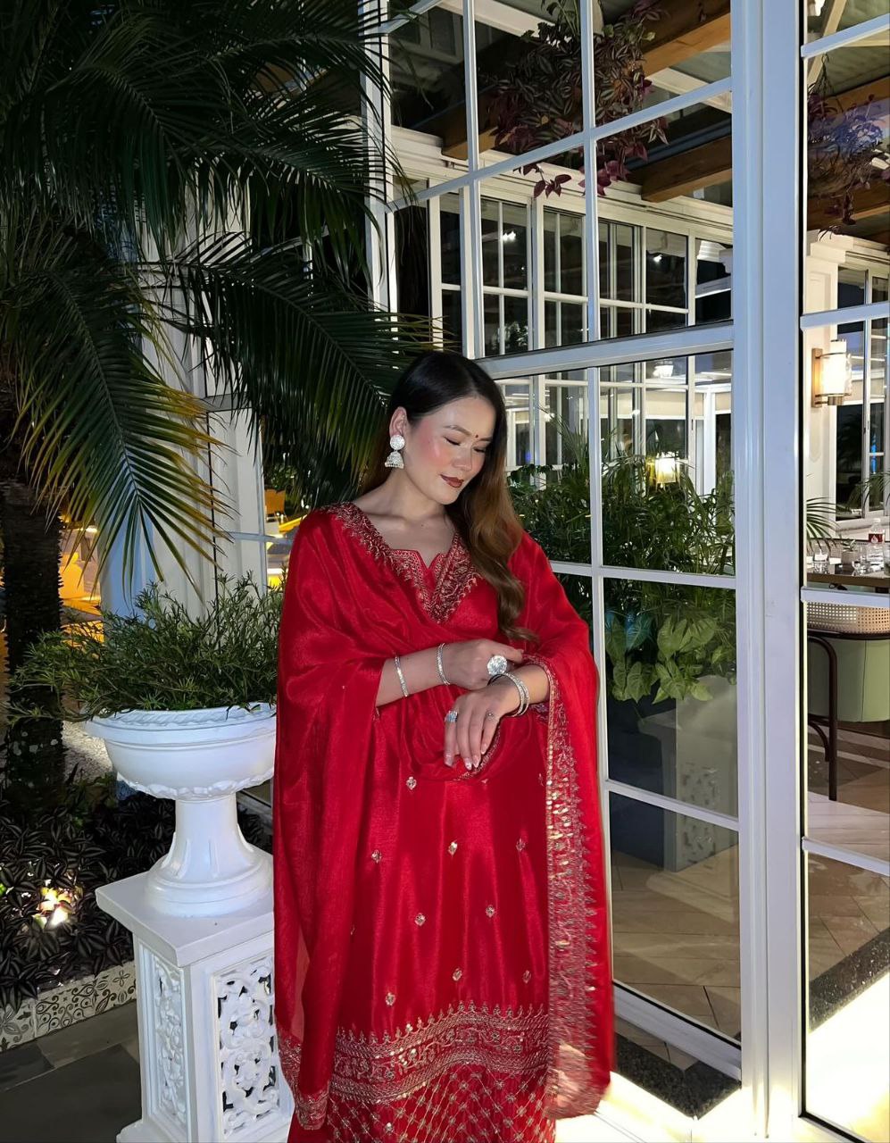 Radiant Elegance: The Red Ensemble