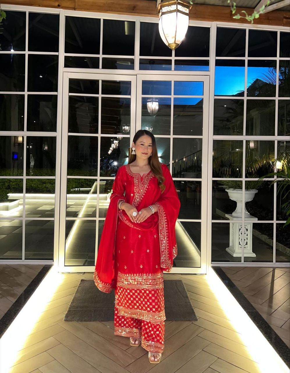 Radiant Elegance: The Red Ensemble