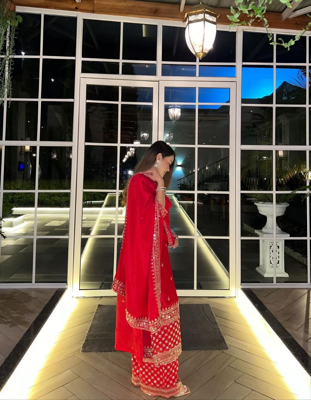 Radiant Elegance: The Red Ensemble
