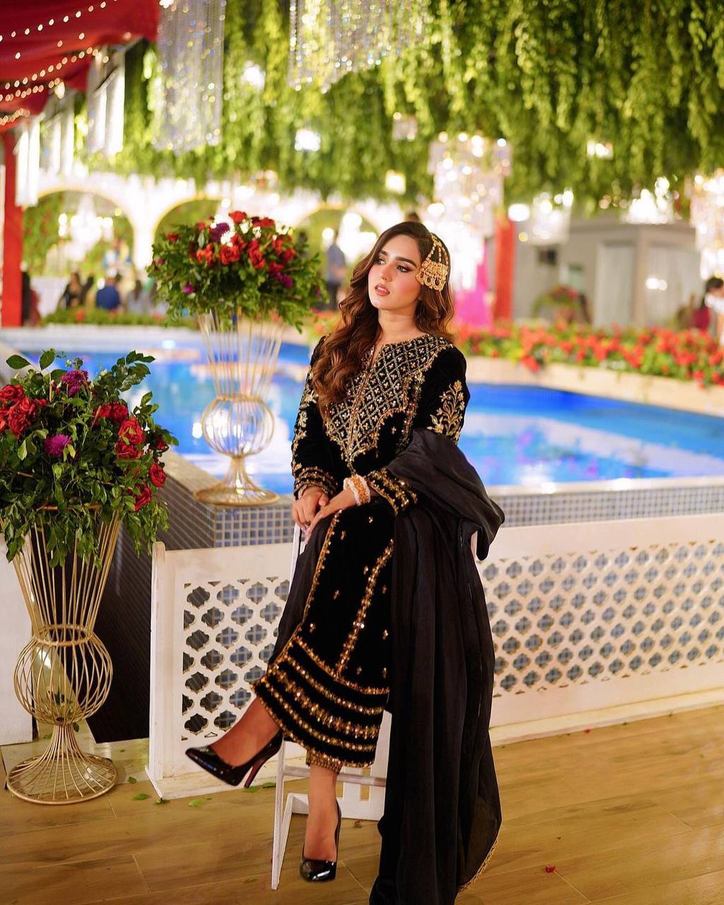 Party Wear Look Velvet Top With Dupatta and Fully Stiched Bottom