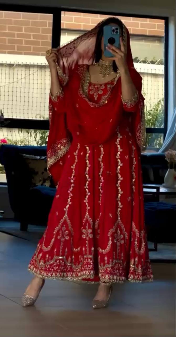 Dazzling Red Attire: Celebrate in Style
