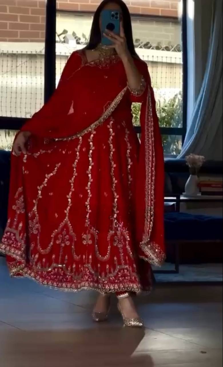 Dazzling Red Attire: Celebrate in Style