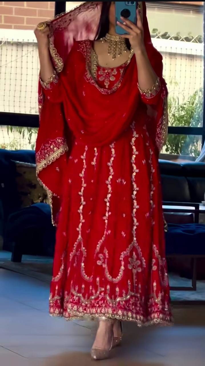 Dazzling Red Attire: Celebrate in Style