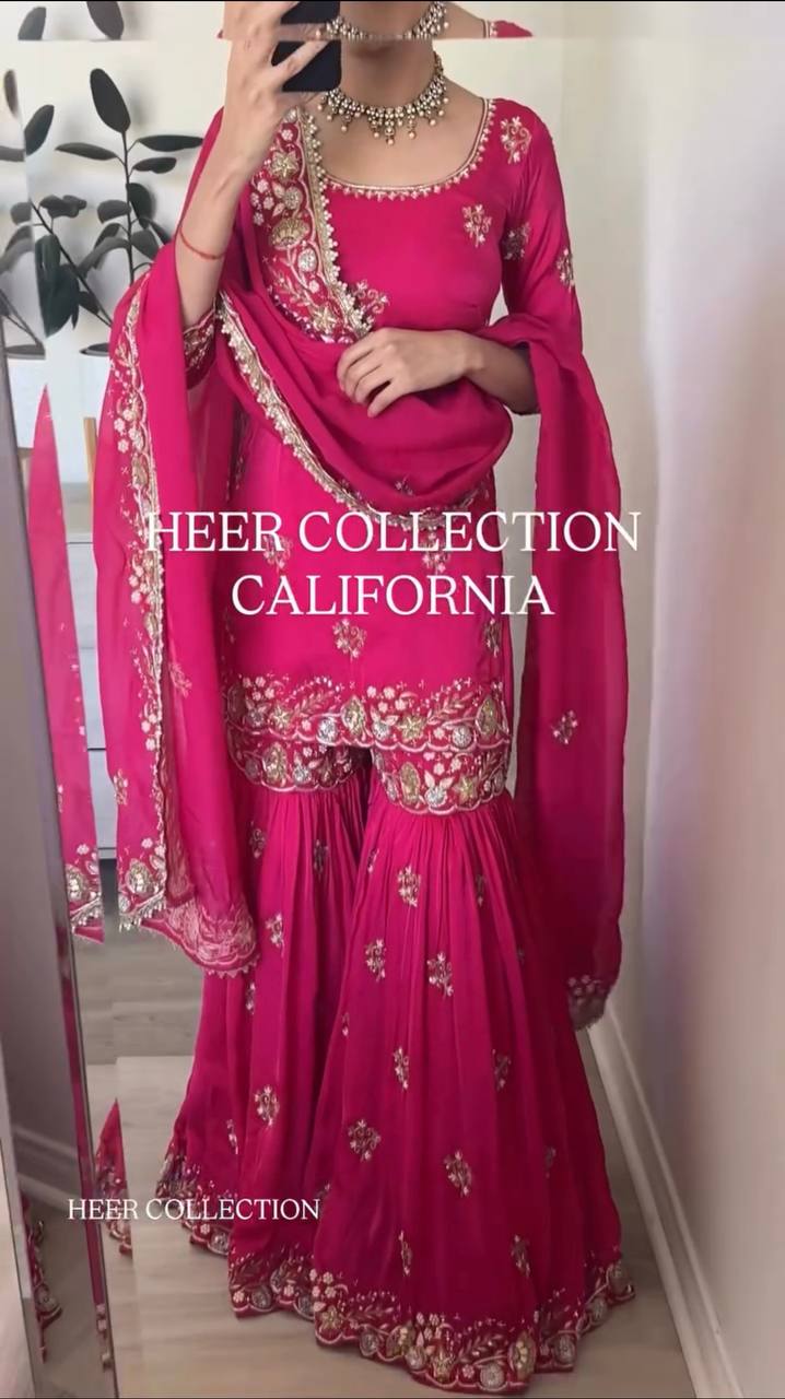Glamorous Pink Ensemble for Celebrations