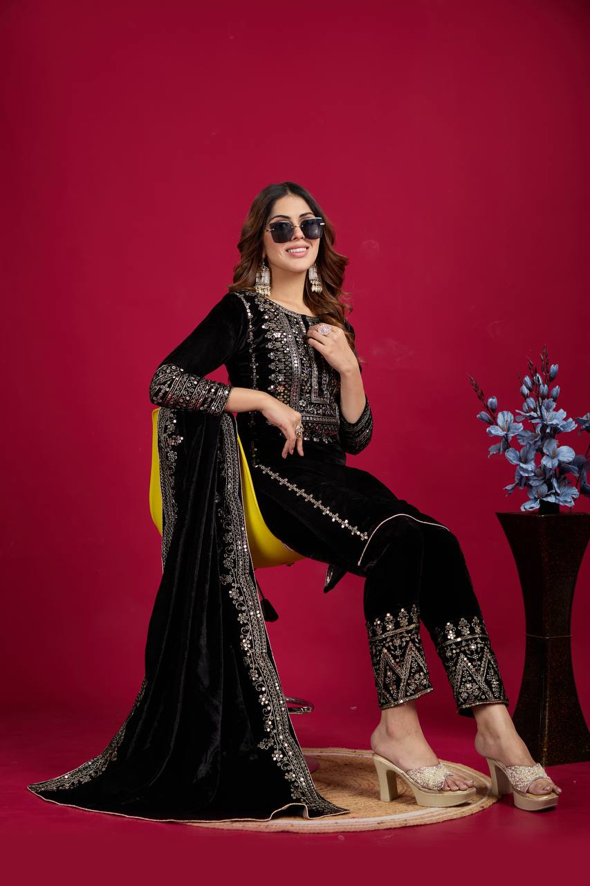 New Designer Party Wear Look Top-Dupatta and Fully Stiched Bottom