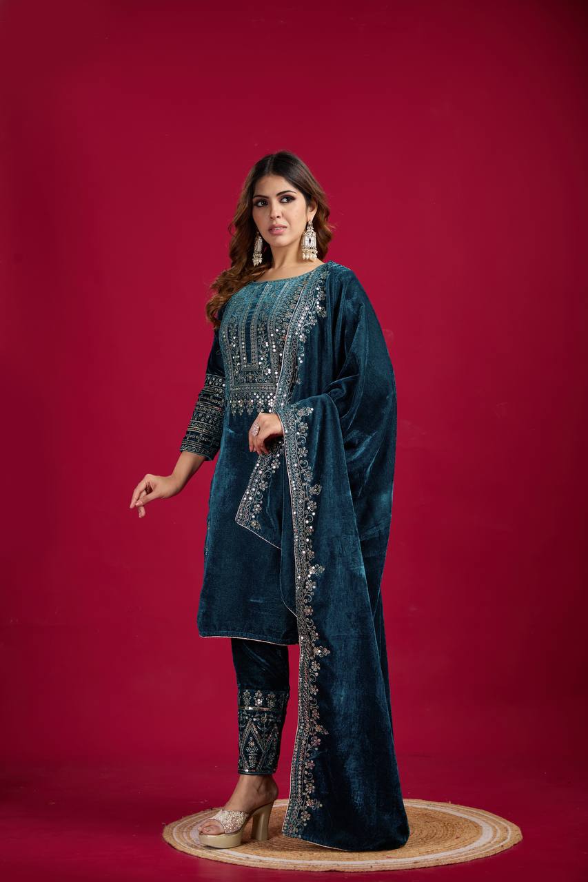 New Designer Party Wear Look Top-Dupatta and Fully Stiched Bottom