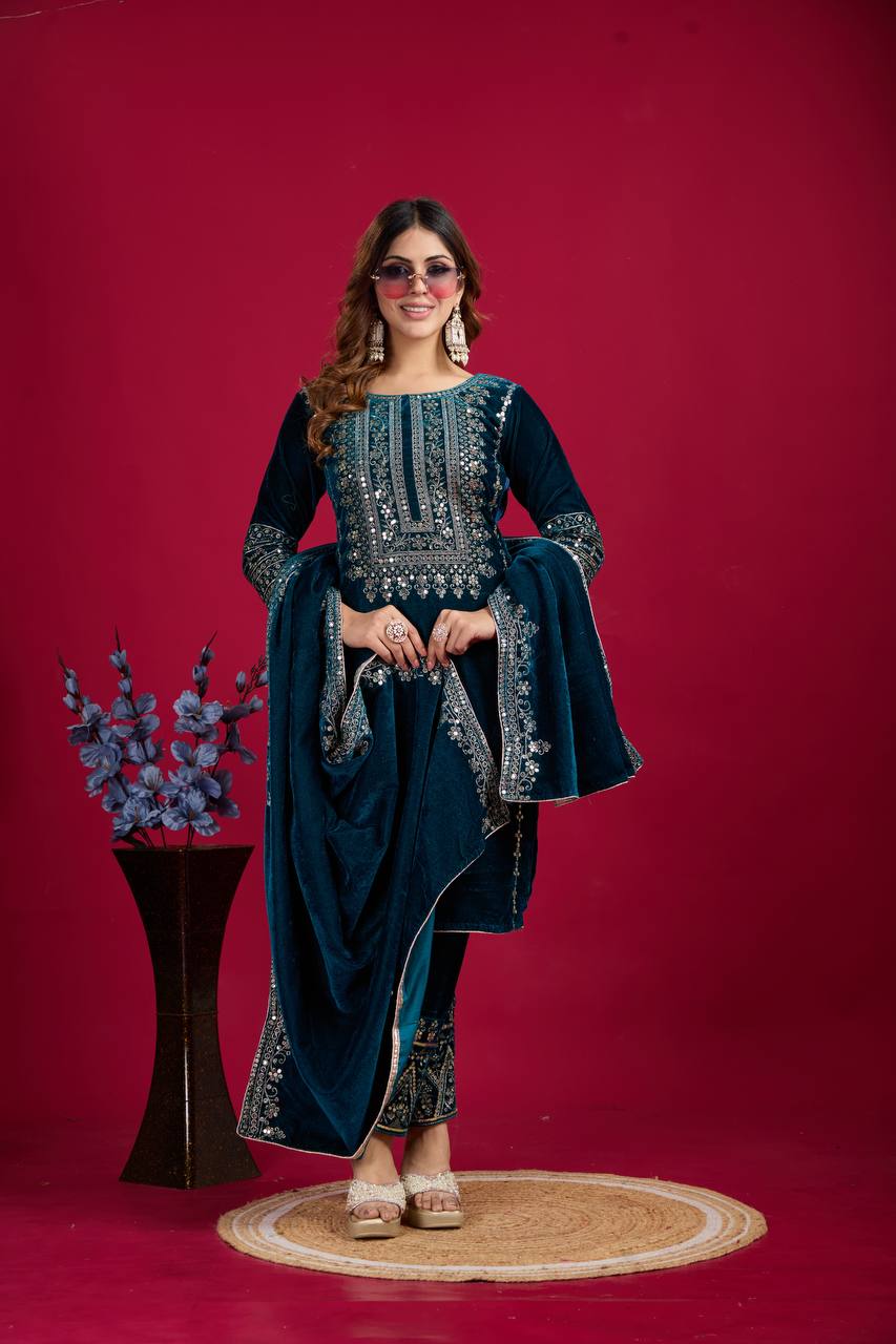 New Designer Party Wear Look Top-Dupatta and Fully Stiched Bottom