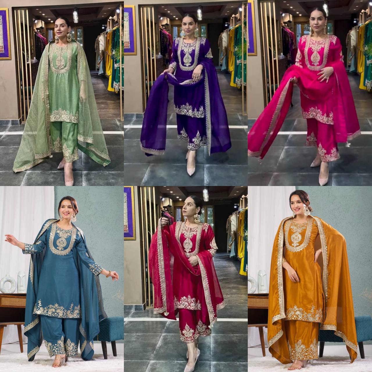 Gitanjali Embroidered Punjabi Suit Set