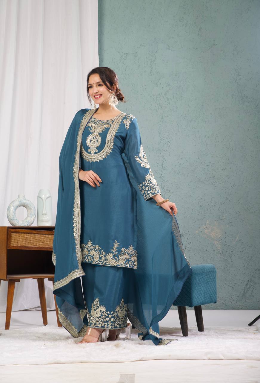 Gitanjali Embroidered Punjabi Suit Set