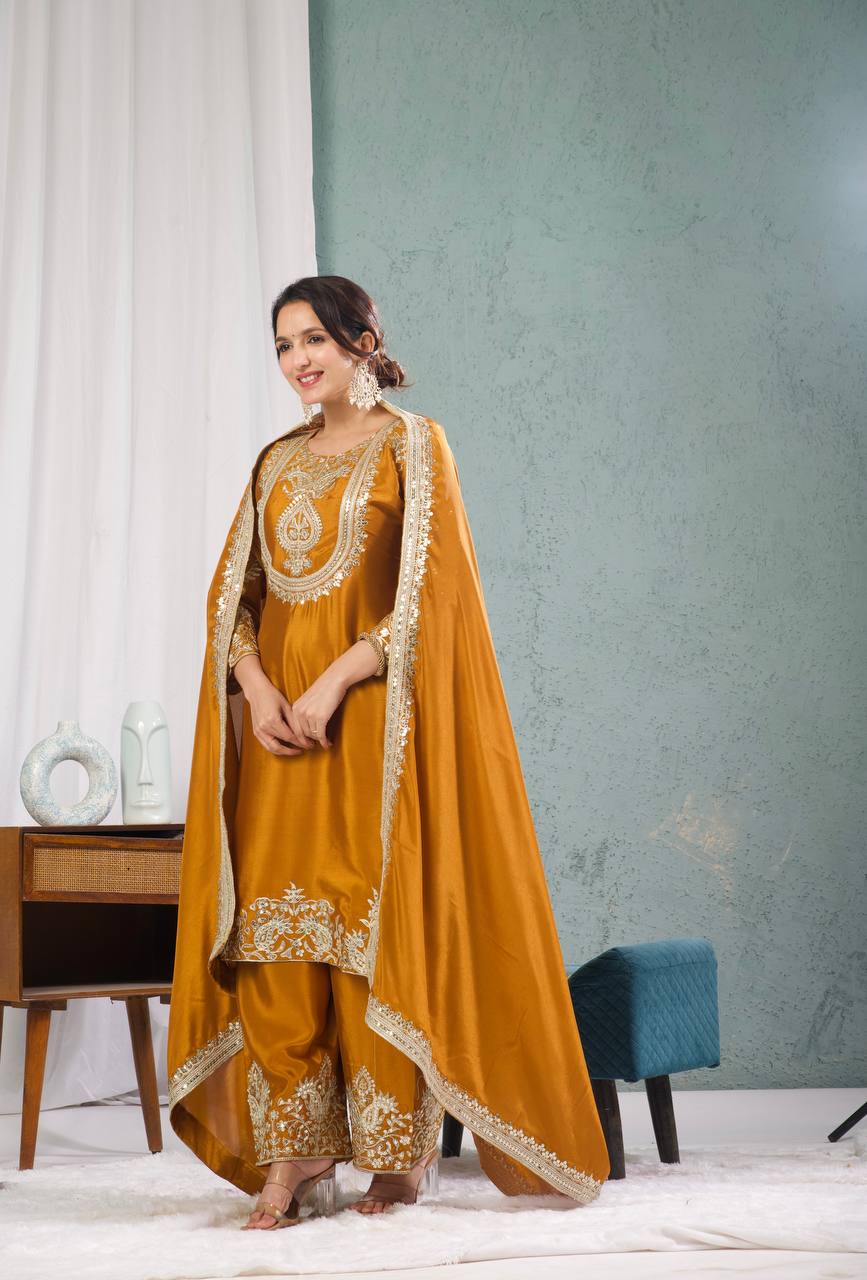 Gitanjali Embroidered Punjabi Suit Set