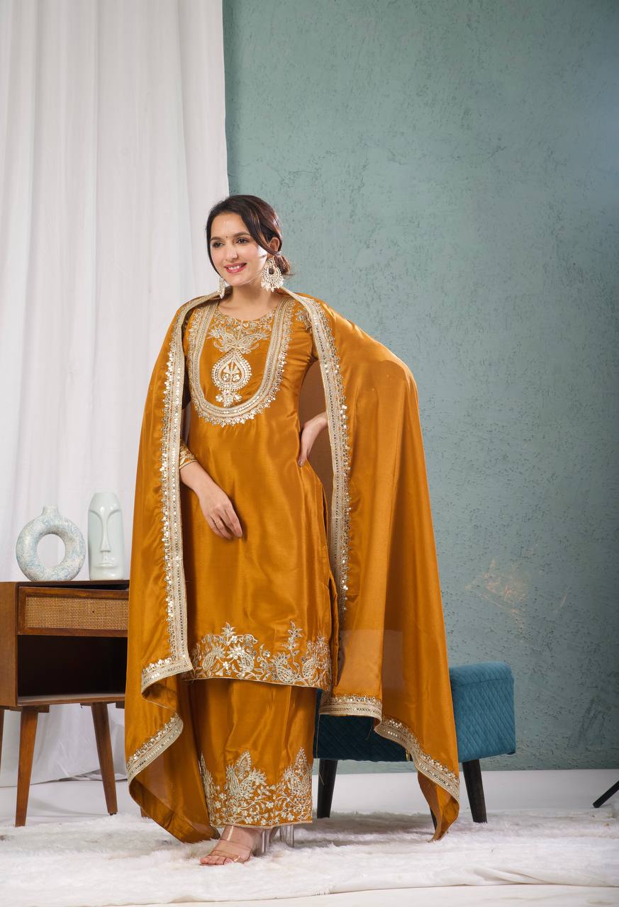 Gitanjali Embroidered Punjabi Suit Set