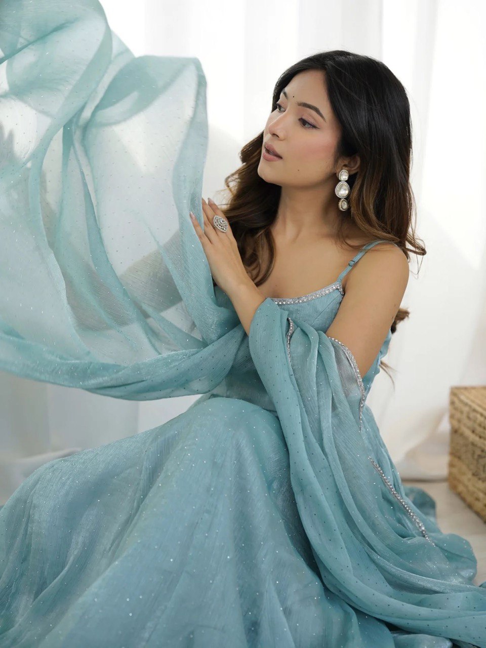 Graceful Presence in Blue