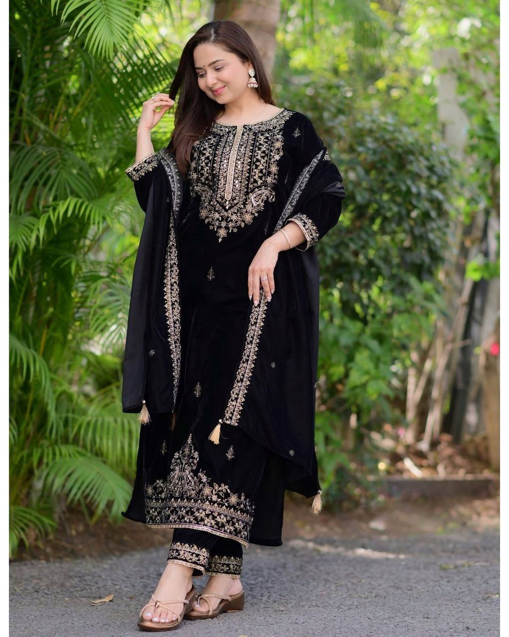 Party Wear Look Top-Dupatta and Fully Stiched Bottom