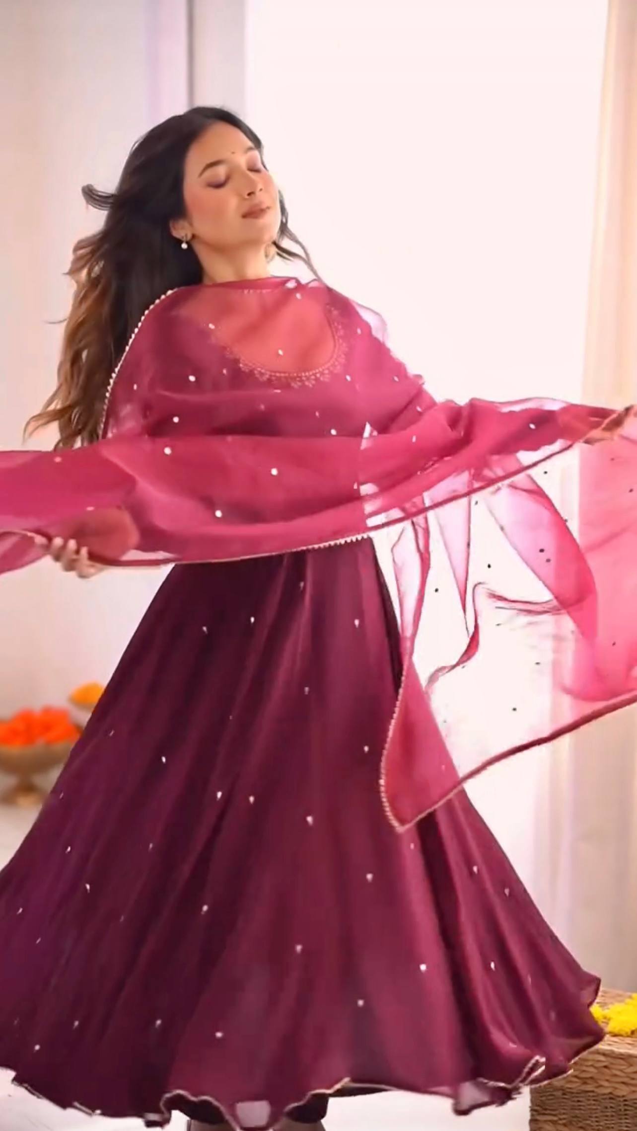 Graceful Traditional Dress with Stunning Embellishments