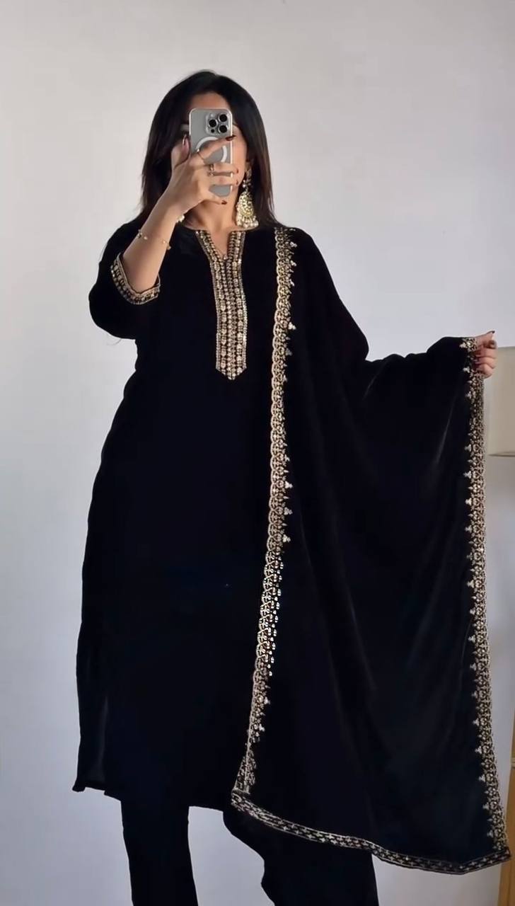 Party Wear Look Top-Dupatta and Bottom